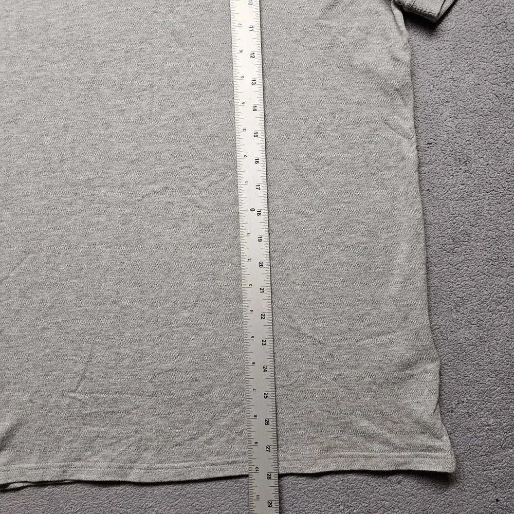 The North‎ Face Polo Shirt Mens US Large Gray Short Sleeve Collared Popover.